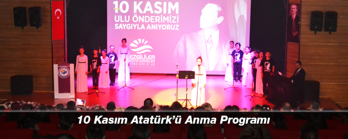 10 Kasm Atatürk’ü Anma Program